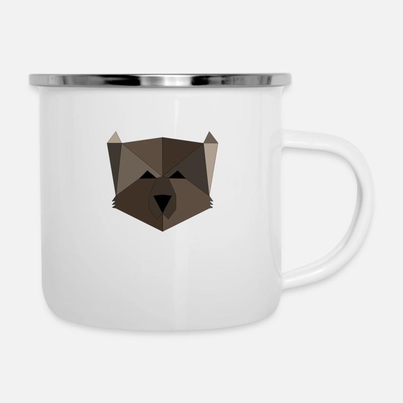Bear geometric - Camper Mug - white