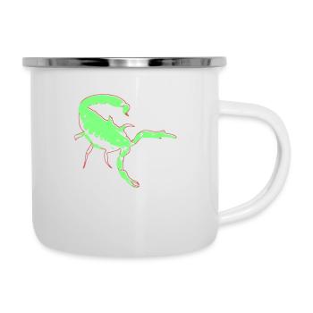 Skorpion Skorpion giftig Vector Spinnentier Tier - Emaille-Tasse - Weiß - Rechts