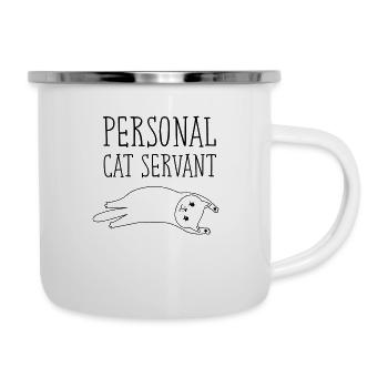 Personal Cat Servant - Katze Spruch - Camper Mug - white - Right