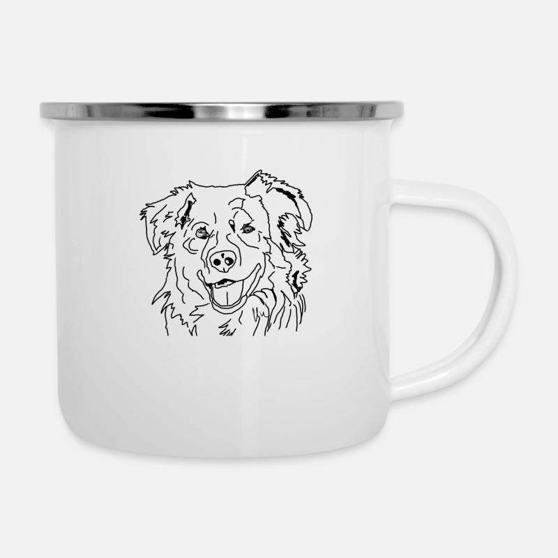Australian Shepherd - Camper Mug - white