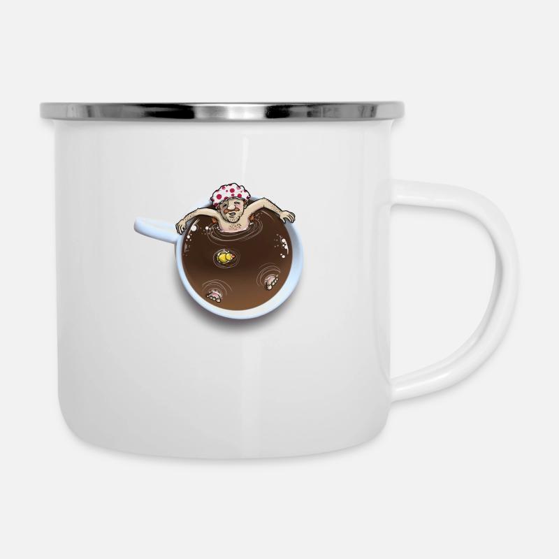 Coffee Bath - Camper Mug - white