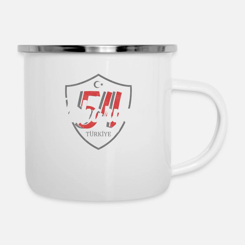 Sakarya - Emaille-Tasse - Weiß