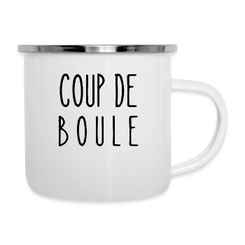 coup de boule - Tasse émaillée - blanc - Droite