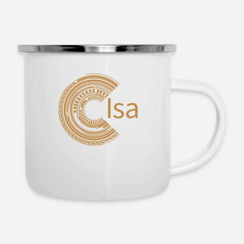 Pour Isa - Tasse émaillée - blanc