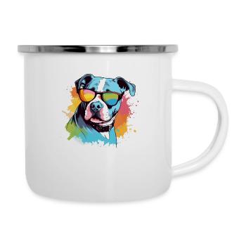 Roxo the Bulldog - Camper Mug - white - Right