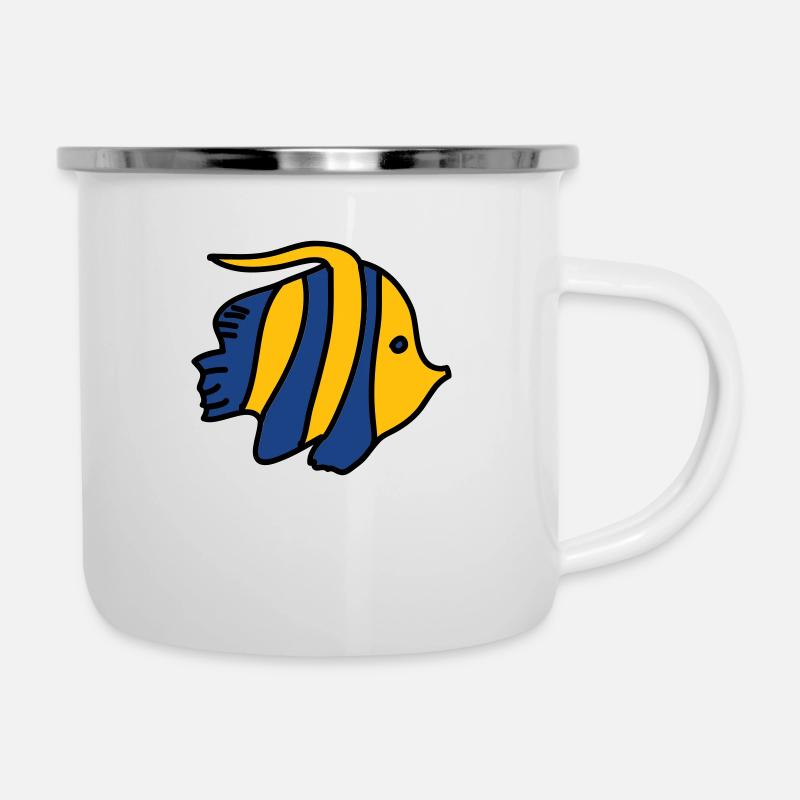 Patauger - Tasse émaillée - blanc