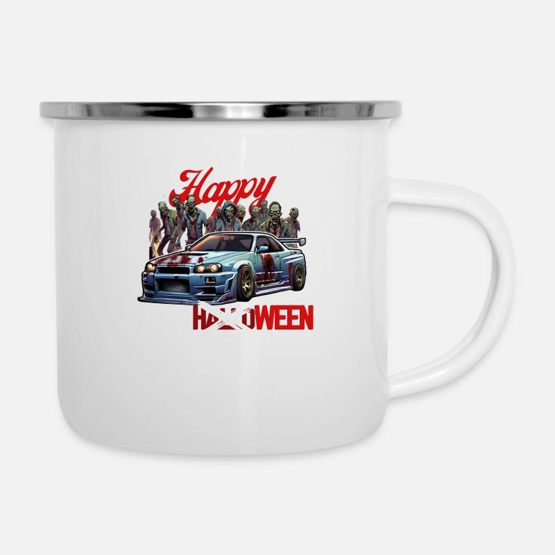 Jdm Halloween edition / Tuning Mechanic Costume - Camper Mug - white