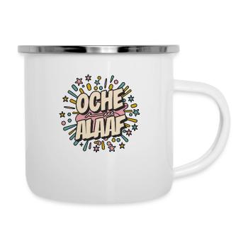 Oche Alaaf - Emaille-Tasse - Weiß - Rechts