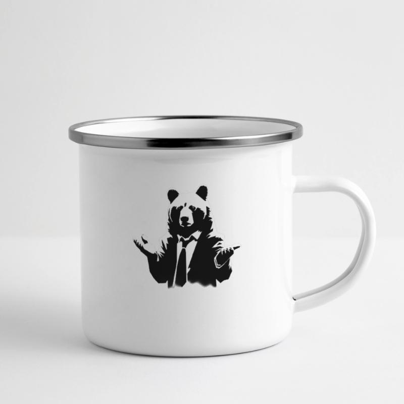 Explainer Bear can't explain it either Camper Mug