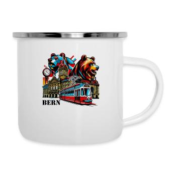 Bern - Emaille-Tasse - Weiß - Rechts