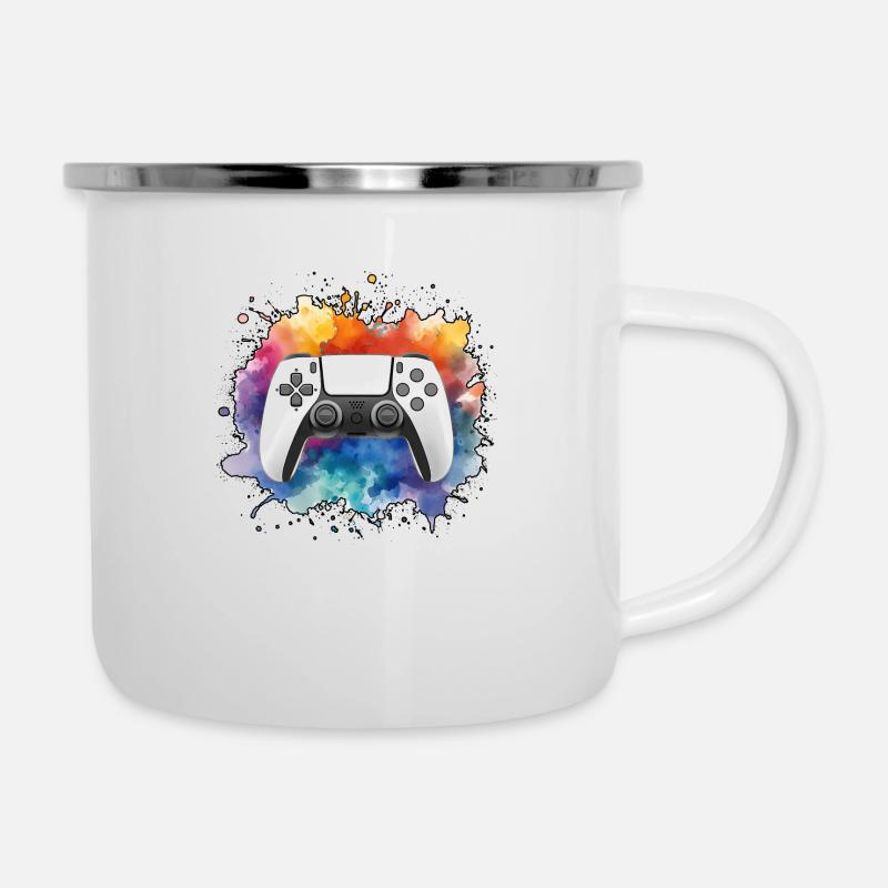 Controller art attack - Mix 02 - Camper Mug - white