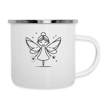 Magie des fées2 - Tasse émaillée - blanc - Droite