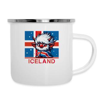 iceland Island 7 - Emaille-Tasse - Weiß - Rechts
