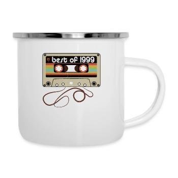 Legendärer Jahrgang 1999 - Emaille-Tasse - Weiß - Rechts