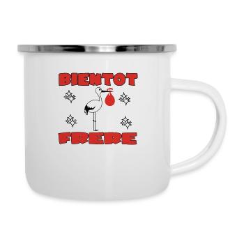 BALD BRÜDER - Emaille-Tasse - Weiß - Rechts