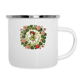 Fée du jardin de fleurs - Tasse émaillée - blanc - Droite