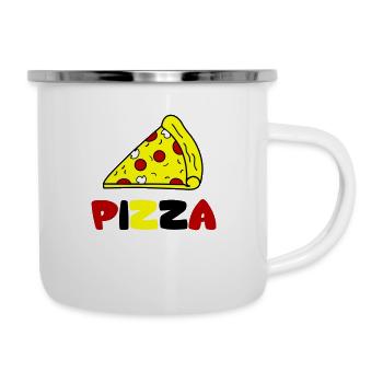 pizza - Camper Mug - white - Right