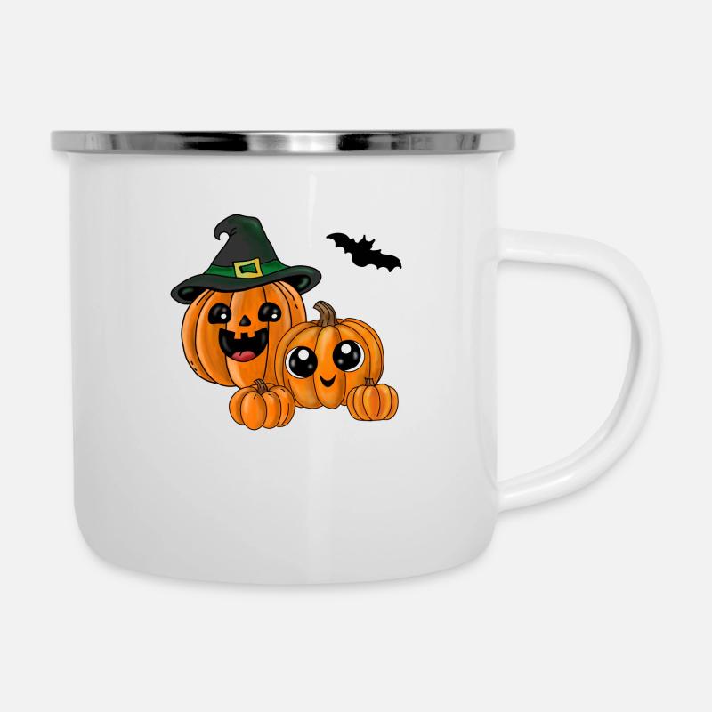 Halloween Pumpkins - Camper Mug - white