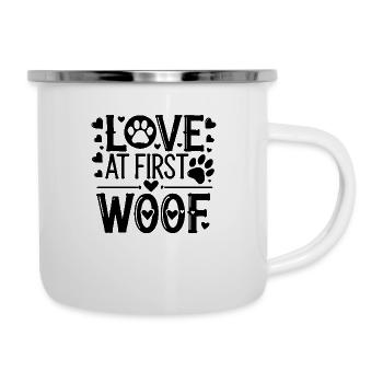 Love at First Woof - Camper Mug - white - Right