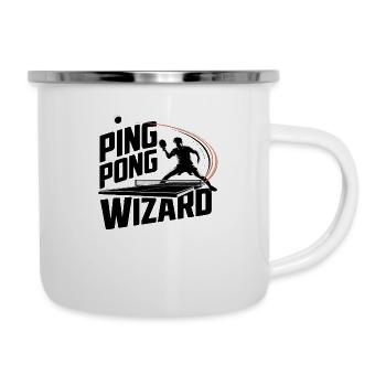 Ping Pong Wizard – Table Tennis Hobby - Camper Mug - white - Right