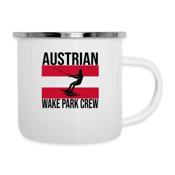 Austrian Wake Crew Wakeboard Shirt - Camper Mug - white - Right