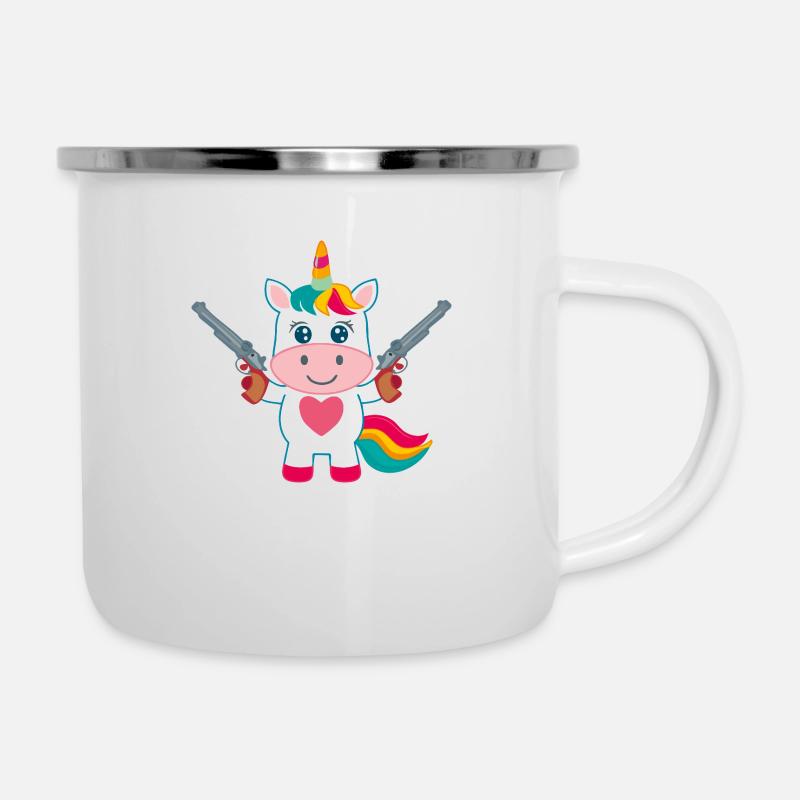 Baby Unicorn Protector - Camper Mug - white