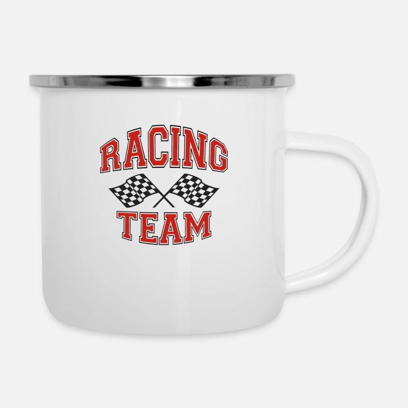 racing team - Tasse émaillée - blanc