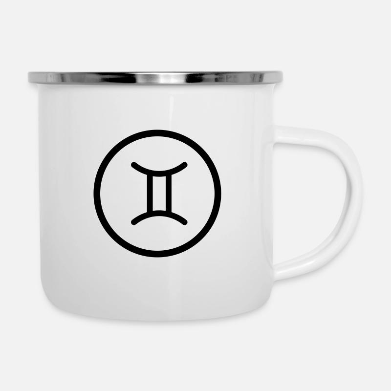 Twin Symbol / Zodiac - Camper Mug - white