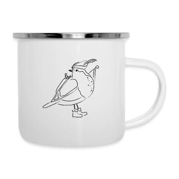 Robin Hood Redthroat Black - Camper Mug - white - Right