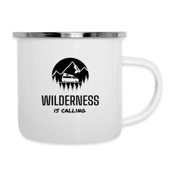 Wilderness is Calling Nugget Camper Design - Camper Mug - white - Right