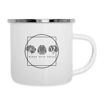 anatomie du cerveau | Bénis ce gâchis - Tasse émaillée - blanc - Droite