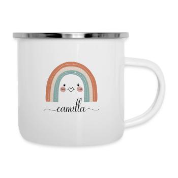Camilla! Rainbow design, customizable - Camper Mug - white - Right