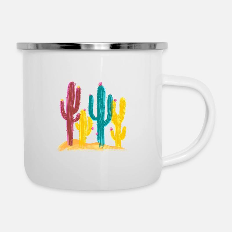 Cacti - Risography - Camper Mug - white