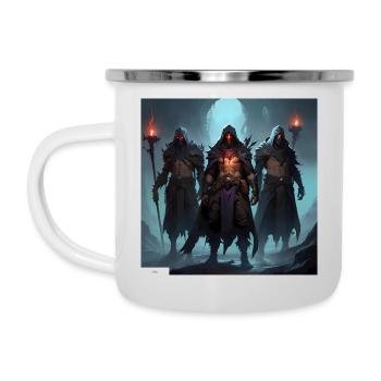 Vergessene Kriegerfreunde - Emaille-Tasse - Weiß - Links