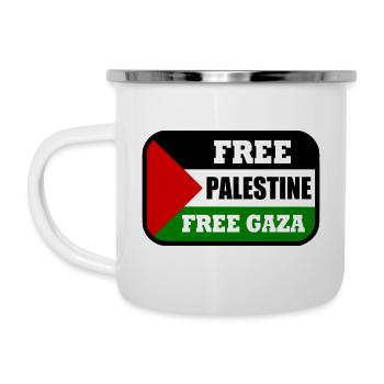 Free palestine - Camper Mug - white - Left