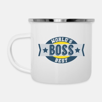 World's Best Boss - Enamel Mug