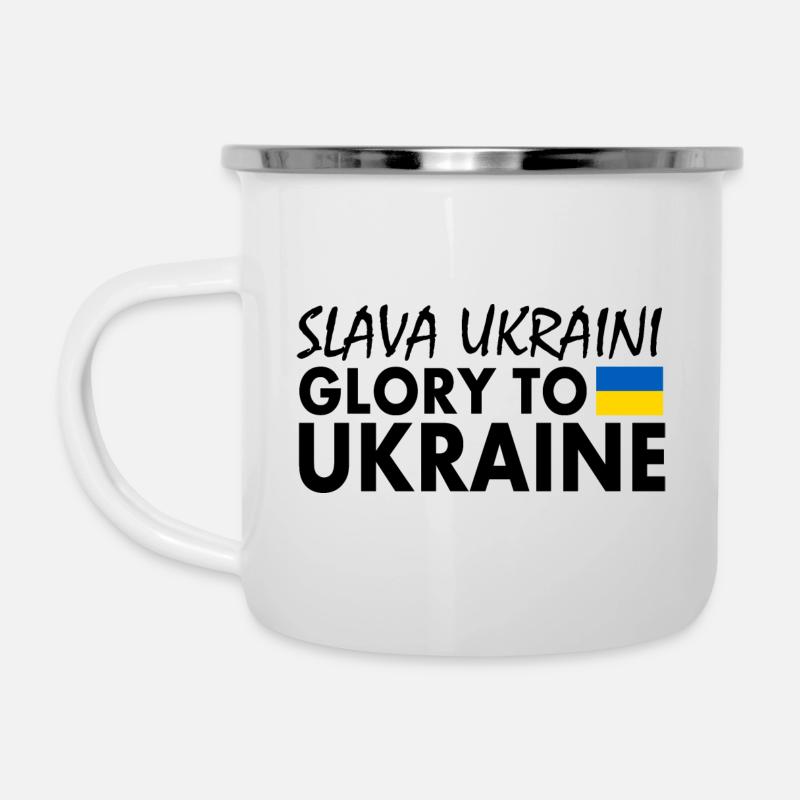 Slava ukraini - Camper Mug - white