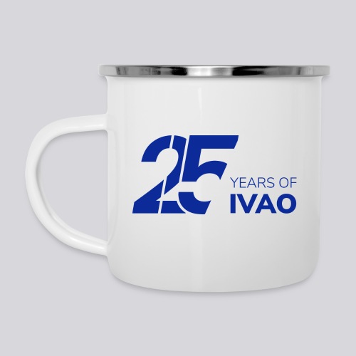 IVAO 25e anniversaire Blanc - Tasse émaillée
