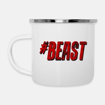 Hashtag Beast - Enamel Mug