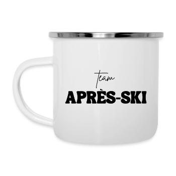 TEAM APRÈS-SKI - Emaille-Tasse - Weiß - Links
