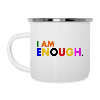 I am enough - Tasse émaillée - blanc - Gauche