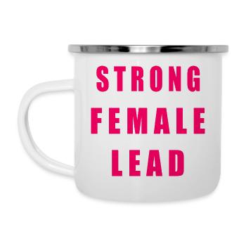 Strong female lead - Tasse émaillée - blanc - Gauche