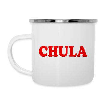 Chula - Emaille-Tasse - Weiß - Links