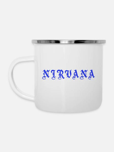 NIRVANA - Emaille-Tasse - Weiß
