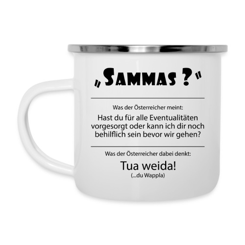 Vorschau: sammas - Emaille-Tasse
