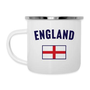 Drapeau de l’Angleterre - Tasse émaillée - blanc - Gauche