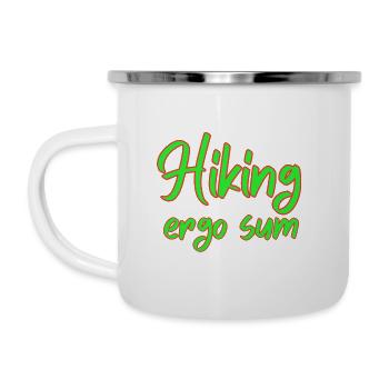 Hiking ergo sum - Camper Mug - white - Left