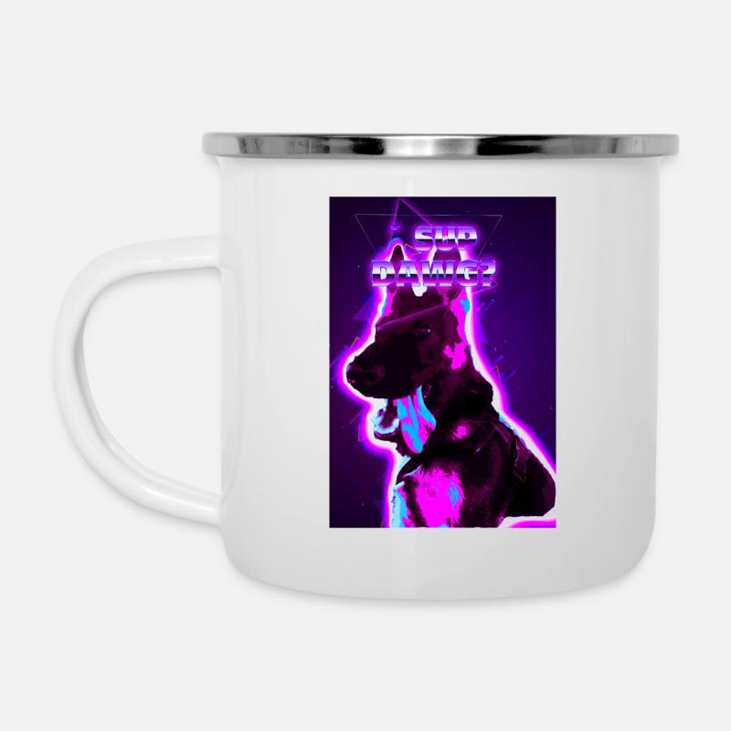 ´Sup Dawg? - Emaille-Tasse - Weiß