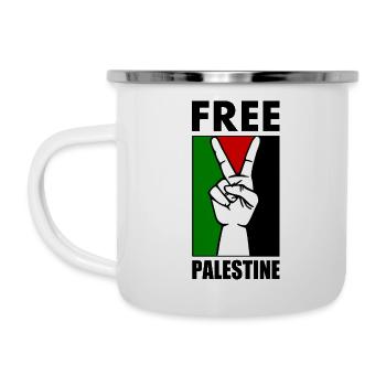 Free palestine - Camper Mug - white - Left