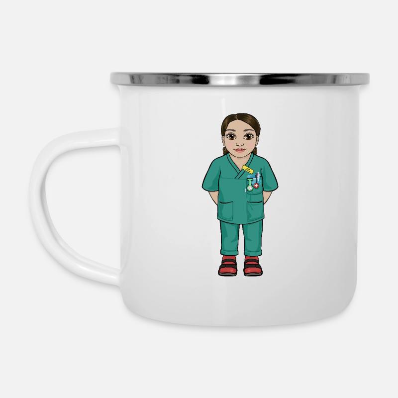 Uskan Leila - Tasse émaillée - blanc